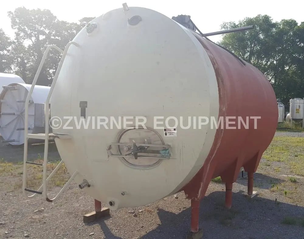 Cherry-Burrell 3000 Gallon Refrigerated Horizontal Cylindrical Storage Tank