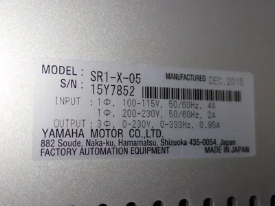 Used YAMAHA SR1X05 Servo Drives | HGR 24 #752969