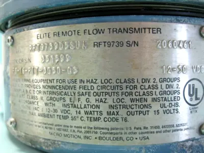 USED Micromotion RFT9739 D5SUA