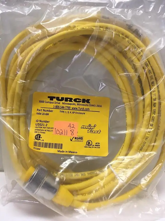 New | in-Stock TURCK RKM 20-6M Miscellaneous Equipment (Electrical & Power) | Surplus Asset Holdings #1190125