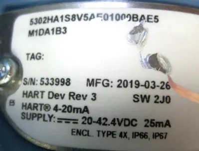 NEW Rosemount 5302 HA1S8V5AE01000BAE5M1DA1B3