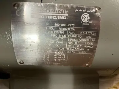 New | in-Stock STERLING RBY074FCA Industrial Controls Ohio US | Surplus Asset Holdings #1242660
