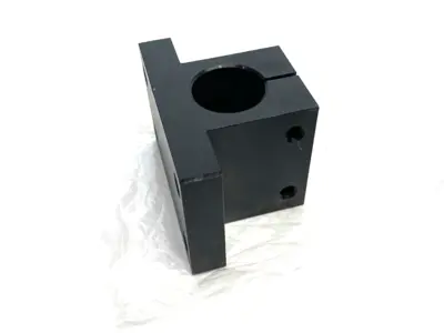 USED MISUMI CLAMP TYPE BRACKET FOR STANDS, SQ. FLANGE, SIDE MOUNT, 30MM POST