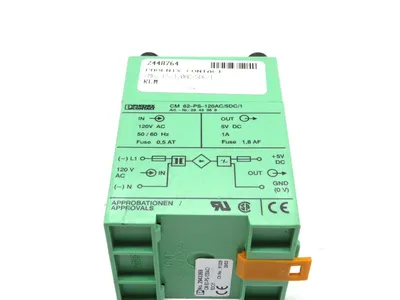 NEW PHOENIX CONTACT CM62-PS-120AC/5DC/1 POWER SUPPLY CM62PS120AC5DC1