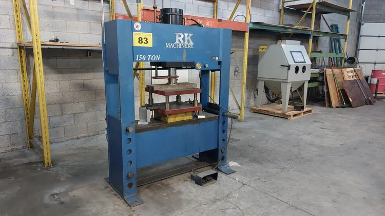Used RK MACHINERY HFP-150 H-Frame Presses Ontario CA | Platinum Group #361510