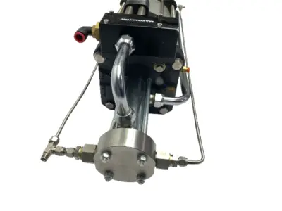 Used Maximator Air Driven Gas Booster 1:60 Pressure & 1:20 Compression Gas Compressors Michigan US | Maverick Industrial Sales #1395626