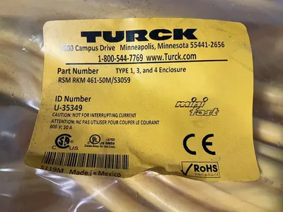 Used TURCK U35349 Cable & Wire Ohio US | HGR 24 #1545404