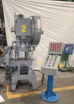 Minster B1-22 Ton Punch Press with Air Clutch & Air Brake & Light Curtain