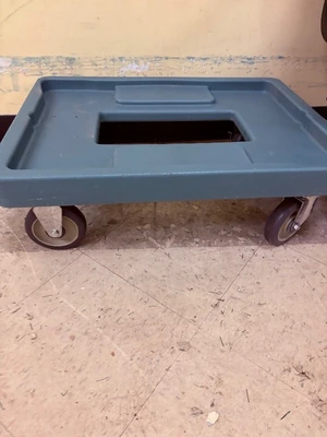 3 stackable hot boxes with wheel cart.