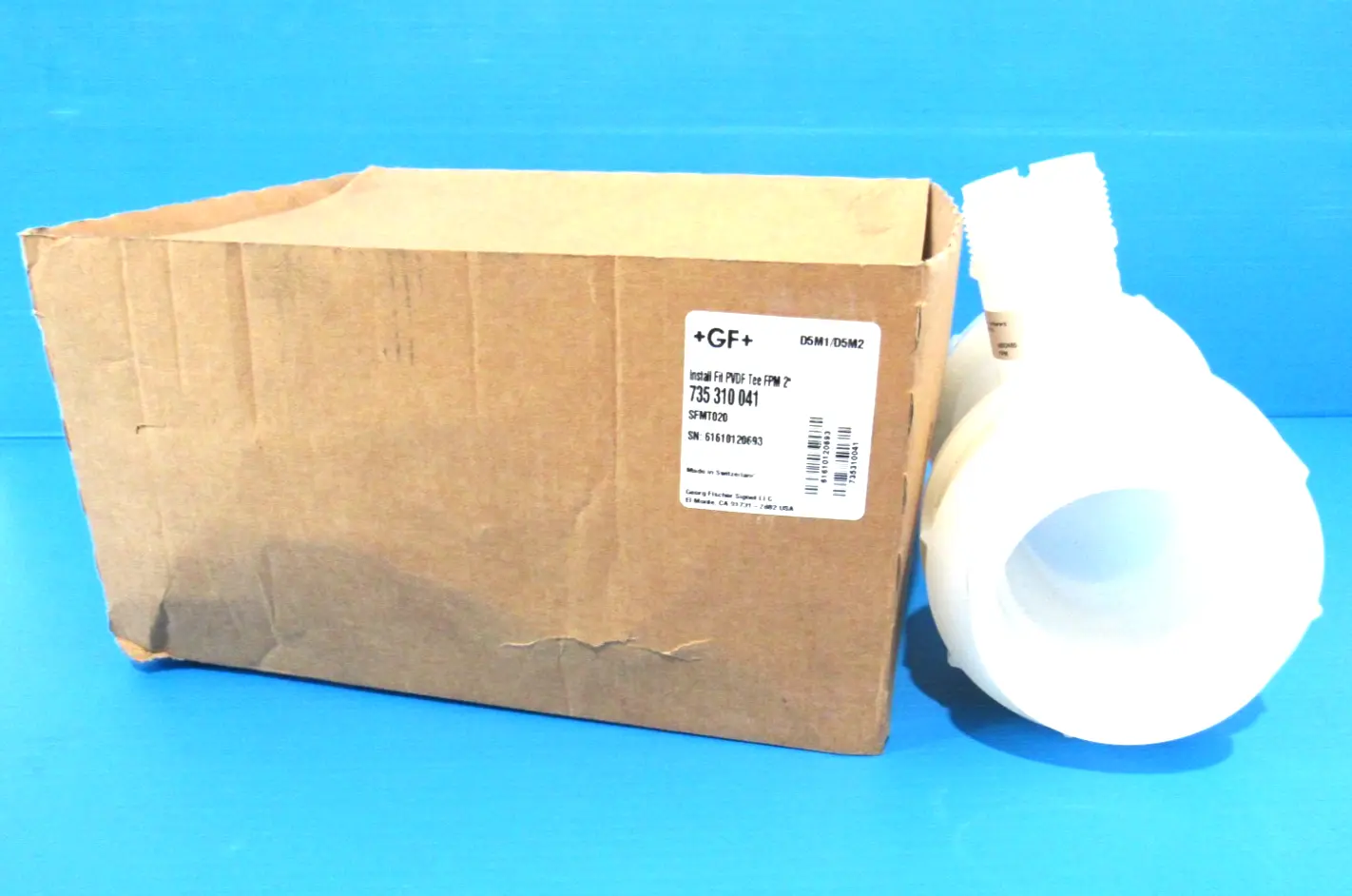 NEW GEORG FISCHER 735 310 041 PVDF TEE 735310041