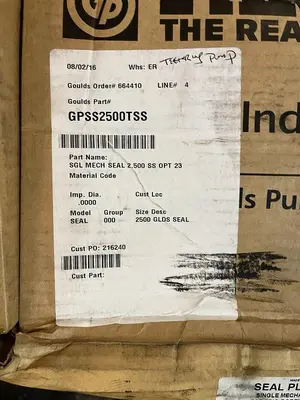New | in-Stock ITT GOULDS PUMPS GPSS2500TSS Pump & Valve Parts | Surplus Asset Holdings #1218431
