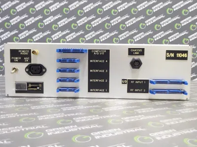 Triple 5 Industries AMS-2 Amplifier / Alarm Assembly 16 Slot Rack Chassis Used