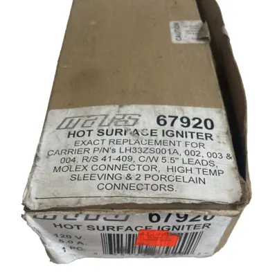 NEW MARS 67920 HOT SURFACE IGNITER 120V 5.0 A