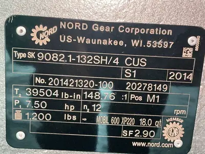 Used 2021 NORD SK9082.1132SH/4 CUS Motors (misc) Ohio US | HGR 24 #1764695