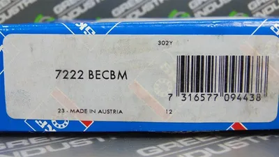 SKF 7222 BECBM Angular Contact Roller Bearing New NIB