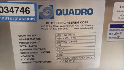 QUADROCOMIL U20 Granulator, Drug Mill & Occillating | Perry Equipment (4)