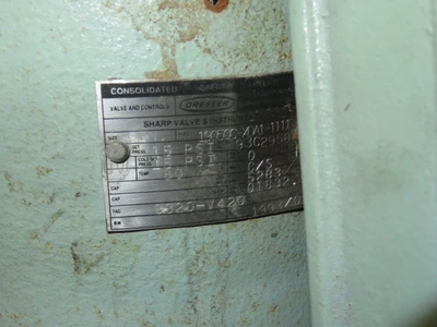 6" Consolidated Safety Relief Valve