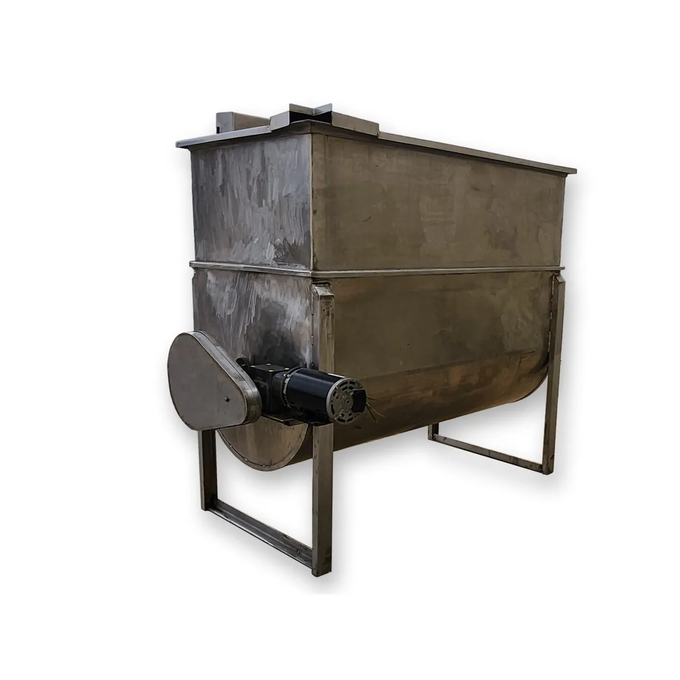 Used Stainless Steel Horizontal Liquid Mixer - 350 Gal. Capacity