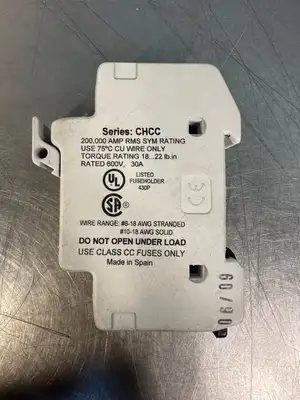 Used Bussmann Bussmann CHCC1D Fuse Accessories South Carolina US | Palmetto Automation #1503040