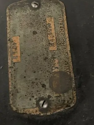 5907-380 Vintage Antique Toledo Scale Co. OVER/UNDER Parts Counting Ratio Model 4652 / 40 LB Capacity