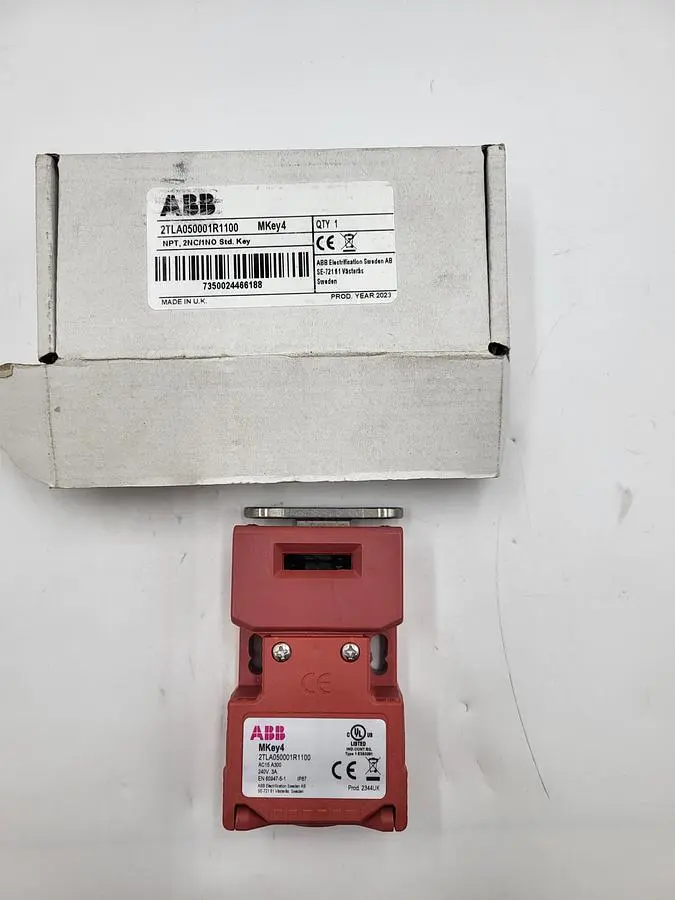 New | in-Stock ABB ABB SAFETY INTERLOCK SWITCH 2TLA050001R1100 NPT 2NC/1NO STD KEY ORIGINAL BOX Switch Parts | ND Industrial Surplus #1217224
