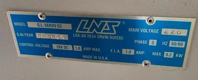 USED 2004 LNS QUICKLOAD SERVO S3