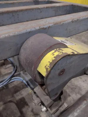 16' POWERED INFEED TABLE, USED FOR LOADING SHEETS IN A SHEAR / BRAKE: YOBRO #24335