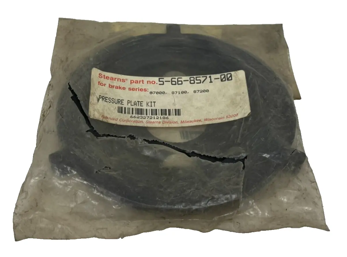 NEW STEARNS 5-66-8571-00 PRESSURE PLATE KIT 87000, 87100, 87200