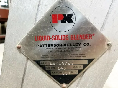 Used PATTERSON KELLEY _UNKNOWN_ Double Cone - V Mixers West Virginia US | Cooper Industries #1409314