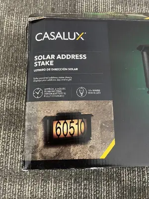 Casalux Solar Address Stake 60510 - Outdoor LED House Number Light