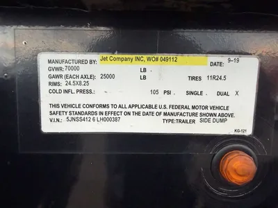 Used 2020 JET SIDE DUMP Dump Trailers Minnesota US | Carco Truck & Equipment #1513880