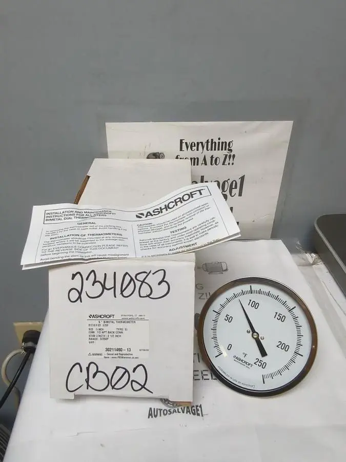 New | in-Stock ASHCROFT 30211460-13 Temperature/Pressure Ohio US | Surplus Asset Holdings #1236621