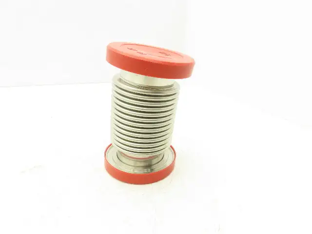 MKS HPS MF63 Stainless Flexible Vacuum Bellows Flanged 6" Length 95mm OD ISO 63