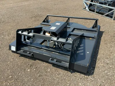 New JCT 72” Brush Mower Skid Steer Attachment, hydraulic driven with hoses and quick coupler fitting...
