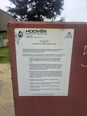 USED HOOVER 500 GALLON