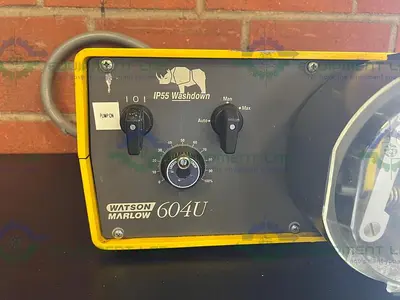 USED WATSON MARLOW 604U IP 55 LABORATORY WASHDOWN PERISTALTIC PUMP 165 RPM