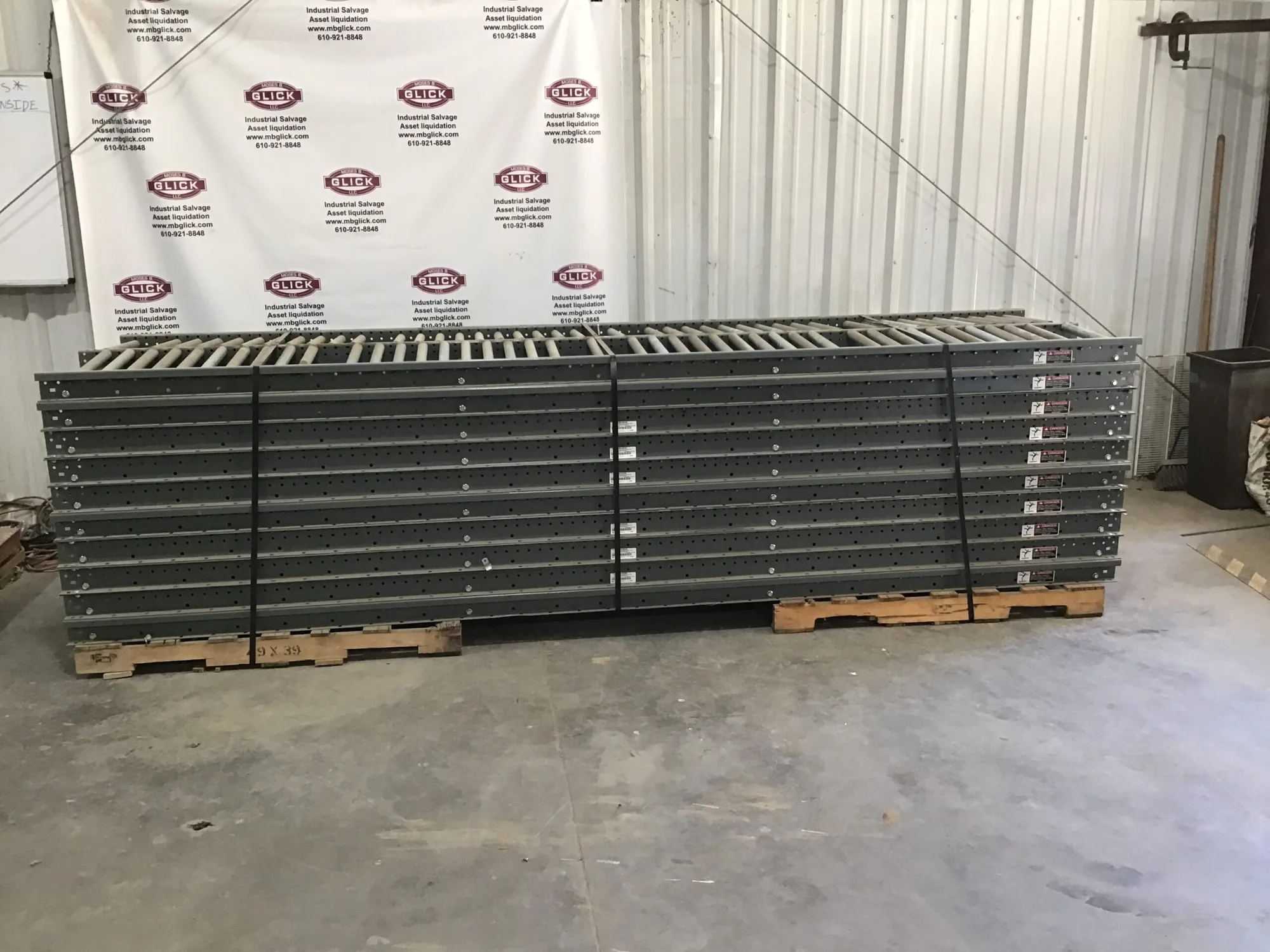 Dematic 43001800-343784 Roller Conveyor 140 GR138 3.5″ H 12″