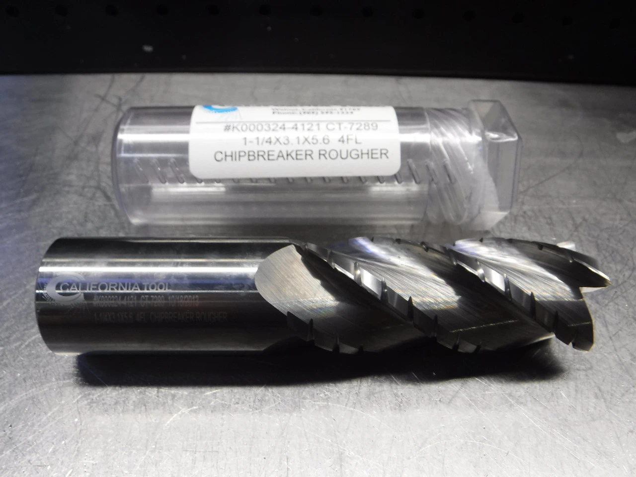 California Tool 1.250" Carbide Roughing Endmill 1-1/4X3.1X5.6 4 FL (LOC881)