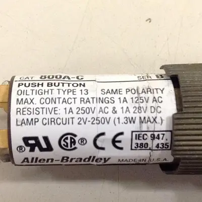 USED ALLEN BRADLEY 800A-C RED