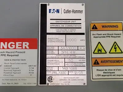 USED CUTLER-HAMMER PRL3000