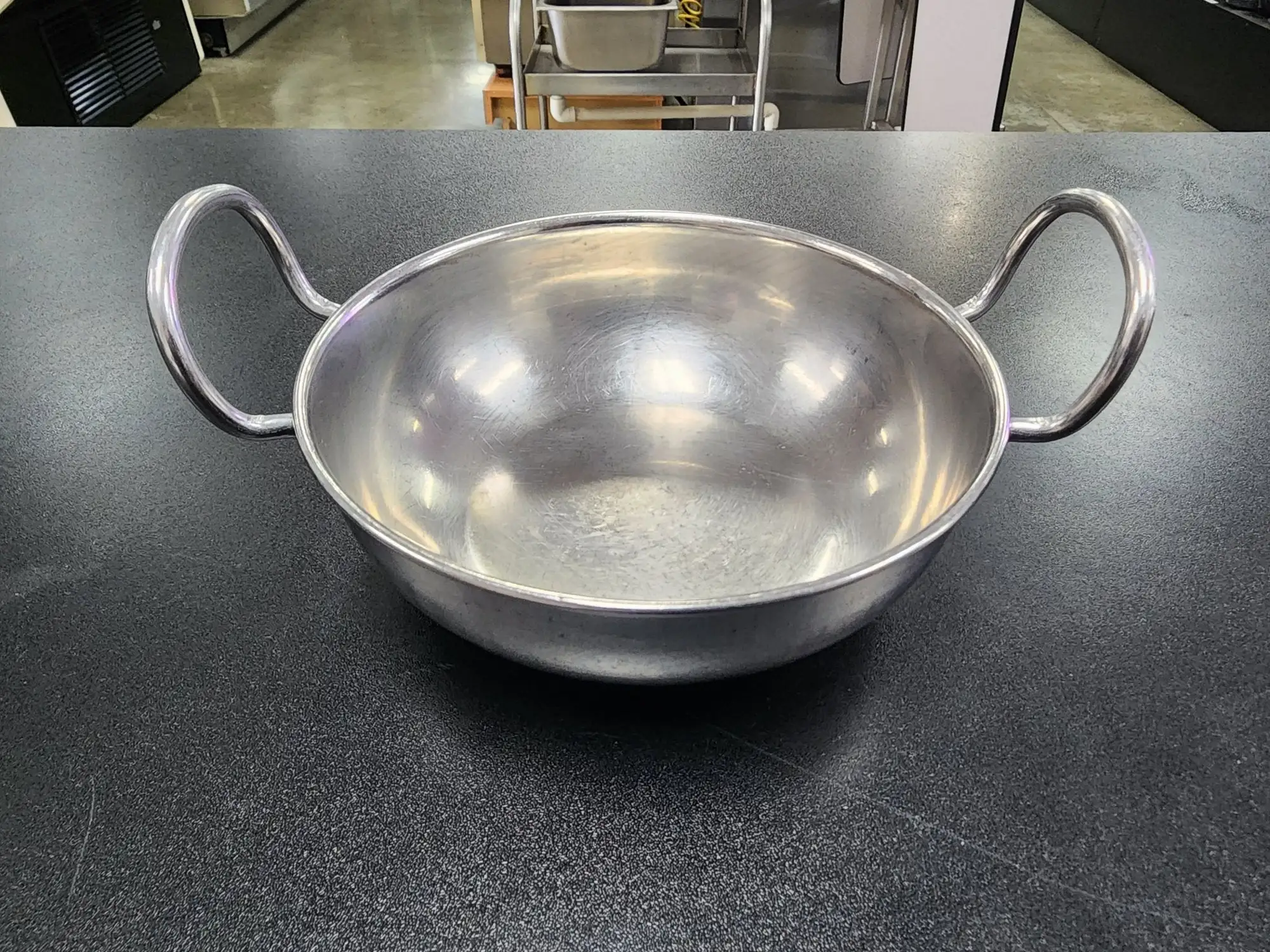 Used Dura-Ware Used Small Stainless Steel Fry Pan w/Two handles 6 3/4" Pans Illinois US | Falcon Restaurant Supply #1376666