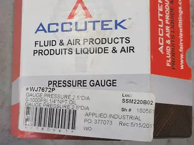 2 1/2" Pressure Gauge WJ7672P