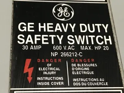 USED GENERAL ELECTRIC / GE TH3361