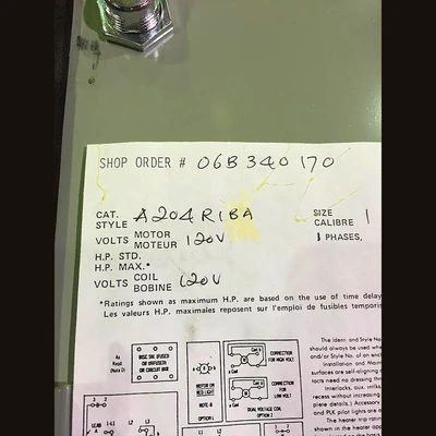 Westinghouse Size 1 Starter
