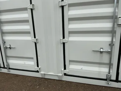 2026 40’L x 8’W x 9’ 6”T High Cube Shipping/Ground Container, swing doors on one end and four sets o...