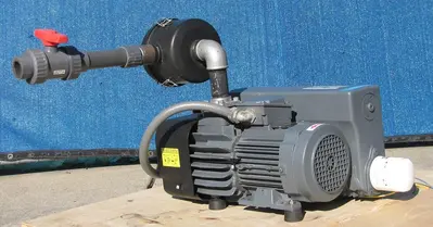 Atlas Copco 3 HP GVS Oil Lubricated Rotary Vane Vacuum Pump 42 CFM 230/460V