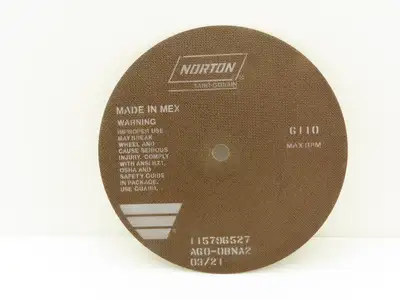 Norton Abrasives 66253149317 Cutoff Wheel 10 " x  .060" x 5/8" Box of 25