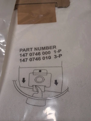 NILFISK 147 0746 010 WET/DRY VACUUM BAG 3 PACK 1470746010 - BRAND NEW
