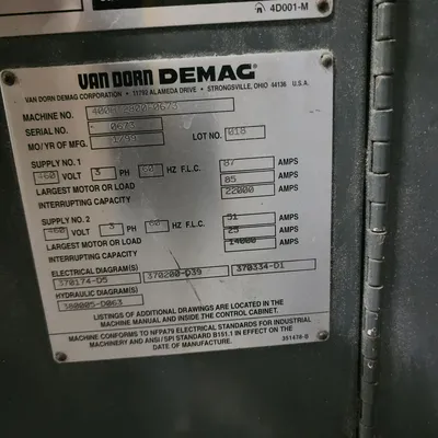 1999 VAN DORN 400HT2800 Injection Molding Horizontal/Vertical | Machinery Network (10)