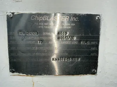 Used CHIPBLASTER EV 2000 High Pressure Coolant Systems Ohio US | HGR 24 #1411955